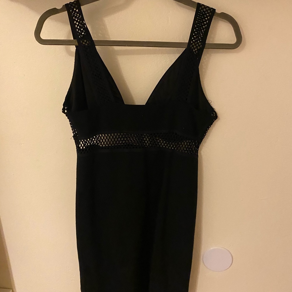 Black body con top shop little black dress